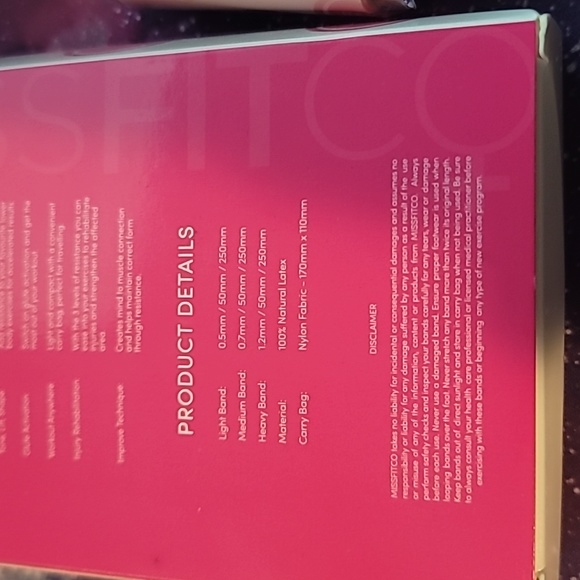 MISSFITCO Booty Bands NWT - Picture 5 of 7